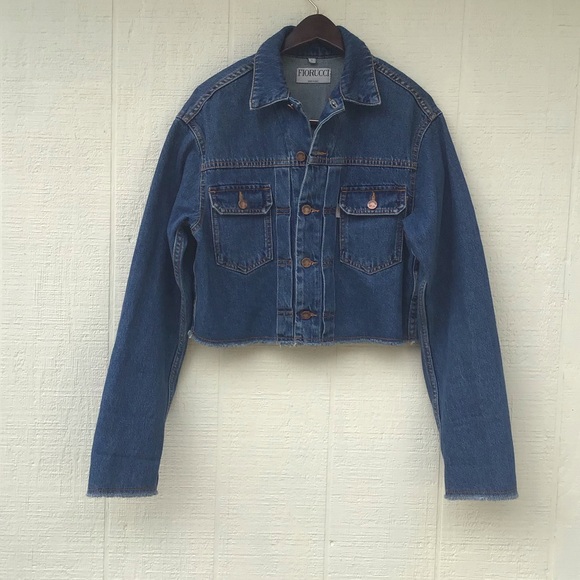 Fiorucci Berty denim jacket with angels iconic patch - Picture 2 of 16